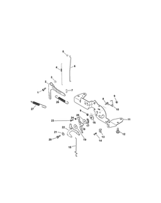 Kohler Sv710-3036 Engine Controls Diagram and Parts List for Z-FORCES46 (17AF5BHH-17AF5BHH010)(2011) Cub Cadet Lawn Tractor